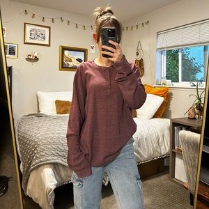 Sonoma Goods for Life red henley long sleeve